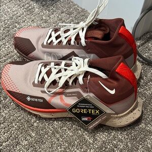 Nike Gore-Tex Trail Shoes in Red and Brown